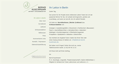 Desktop Screenshot of lektorat-bernd-kuschmann.de